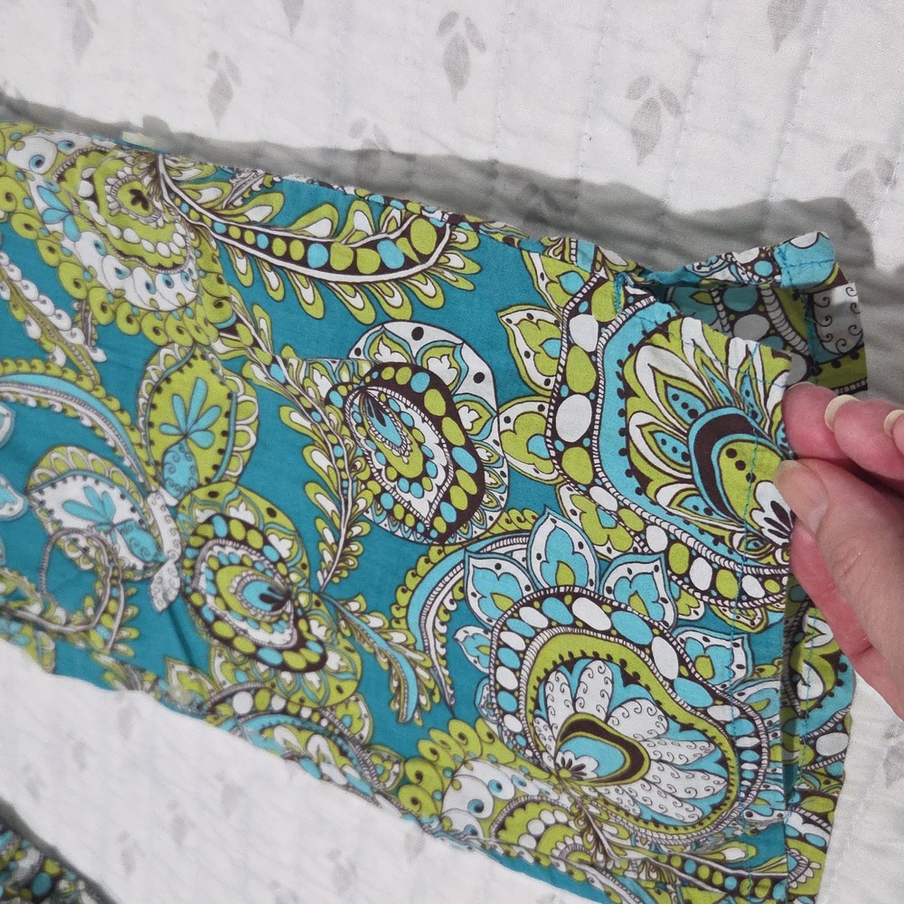 🦚Vera Bradley Adorable Cotton Pajama Pants In Very Good Condition. Size L💚💙 - Picture 3 of 12